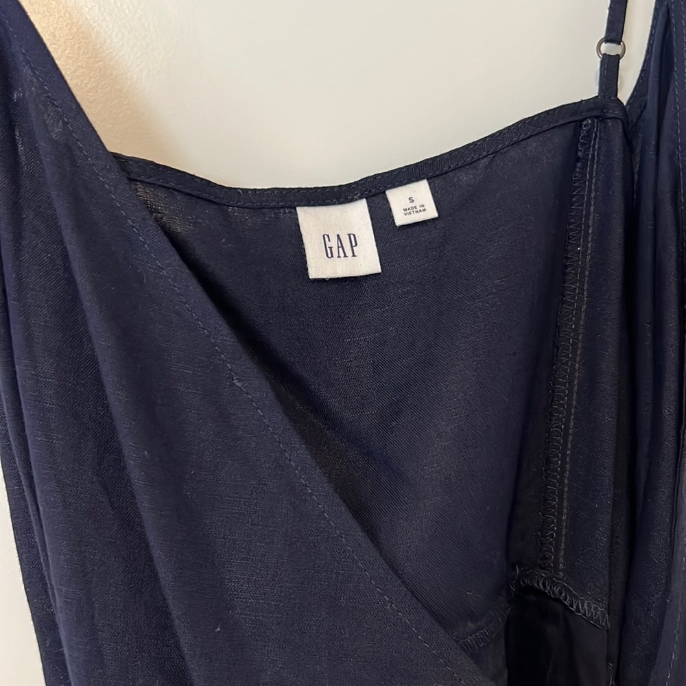 Worn once - Navy Gap wrap dress